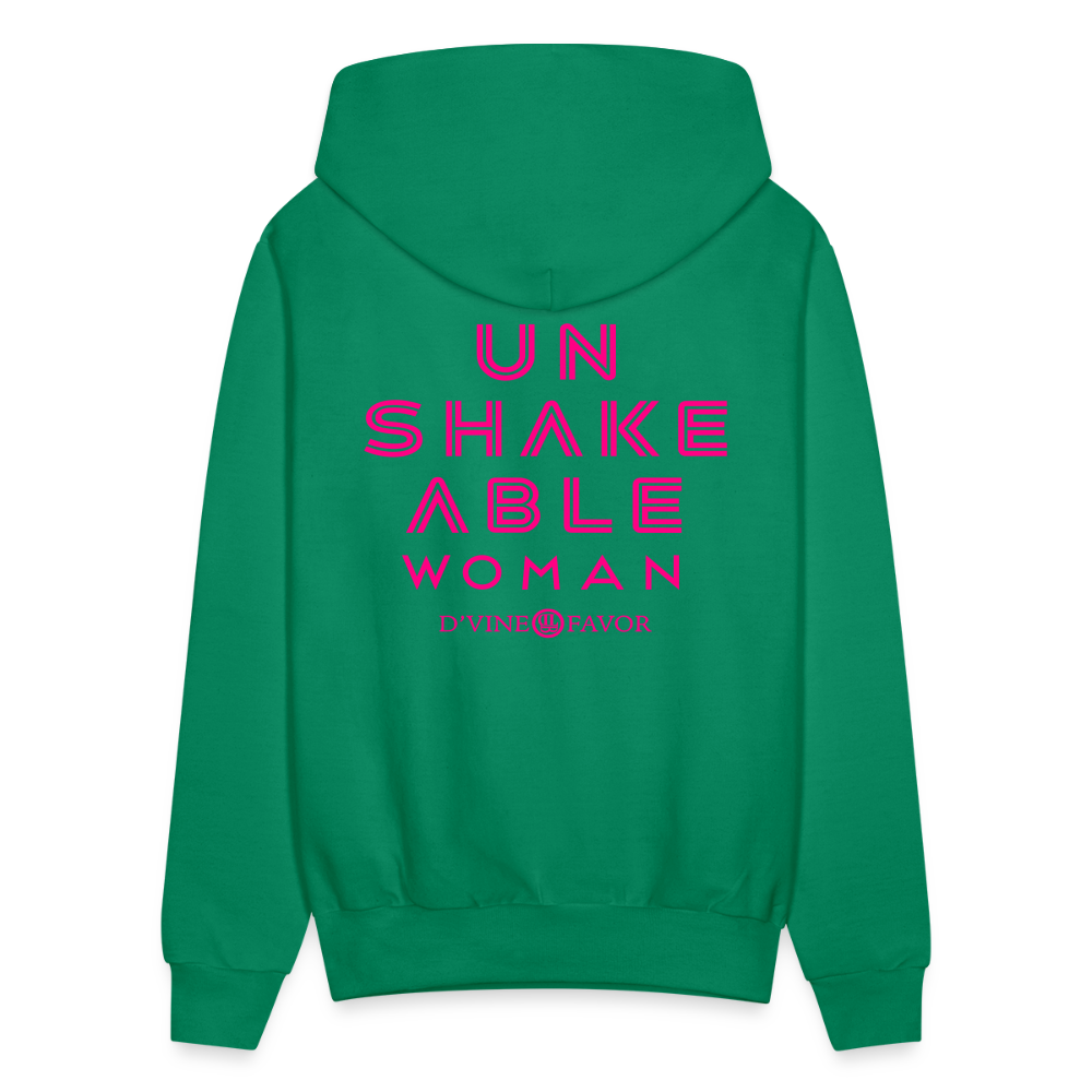 Unshakeable Woman - Unisex Hoodie - kelly green