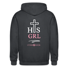 Load image into Gallery viewer, His Girl -Gildan Heavy Blend Adult Zip Hoodie - deep heather