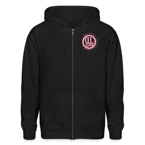 His Girl -Gildan Heavy Blend Adult Zip Hoodie - black