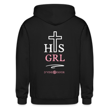 Load image into Gallery viewer, His Girl -Gildan Heavy Blend Adult Zip Hoodie - black