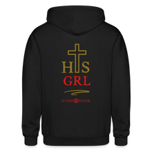 Load image into Gallery viewer, His Girl -Gildan Heavy Blend Adult Zip Hoodie - black