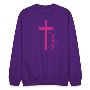 God's Girl Crewneck Sweatshirt - purple