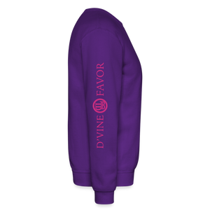 God's Girl Crewneck Sweatshirt - purple