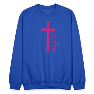 God's Girl Crewneck Sweatshirt - royal blue