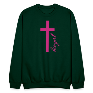 God's Girl Crewneck Sweatshirt - forest green