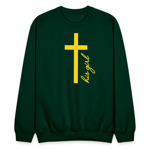 God's Girl Crewneck Sweatshirt - forest green