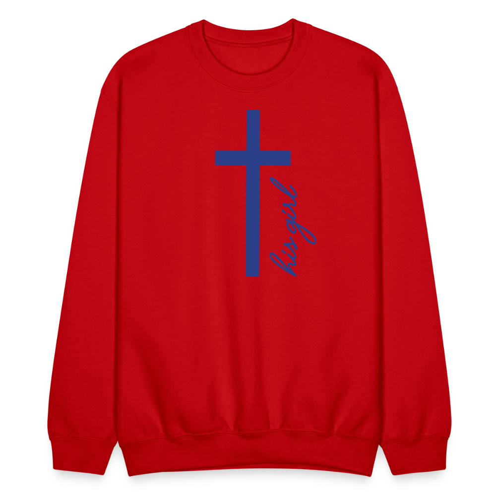 God's Girl Crewneck Sweatshirt - red