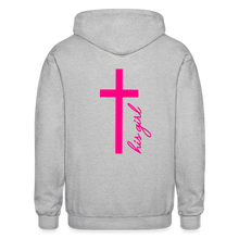 Load image into Gallery viewer, God&#39;s Girl -Gildan Heavy Blend Adult Zip Hoodie - heather gray