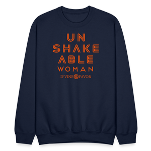 Unshakeable Woman  Crewneck Sweatshirt - navy