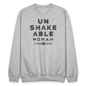 Unshakeable Woman  Crewneck Sweatshirt - heather gray