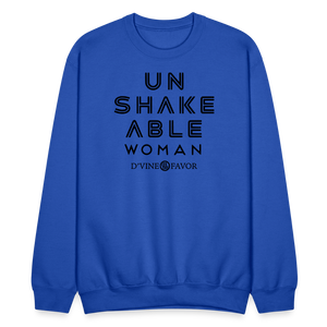 Unshakeable Woman  Crewneck Sweatshirt - royal blue