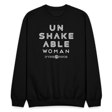 Load image into Gallery viewer, Unshakeable Woman  Crewneck Sweatshirt - black