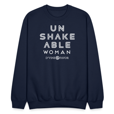 Unshakeable Woman  Crewneck Sweatshirt - navy