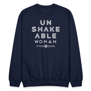 Unshakeable Woman  Crewneck Sweatshirt - navy