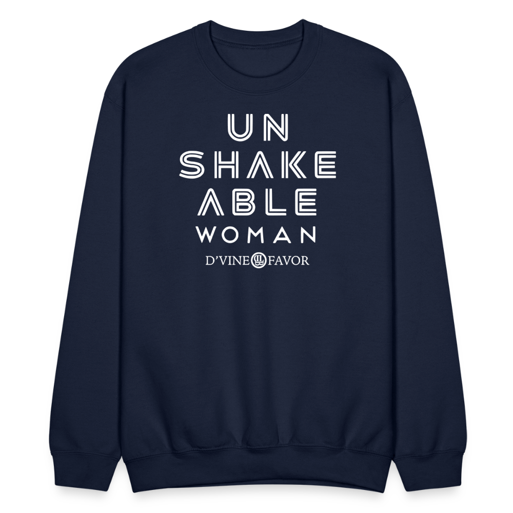 Unshakeable Woman  Crewneck Sweatshirt - navy