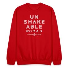 Load image into Gallery viewer, Unshakeable Woman  Crewneck Sweatshirt - red