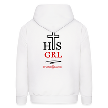 Load image into Gallery viewer, His Girl with DBL logo  Unisex Hoodie - white