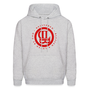 His Girl with DBL logo  Unisex Hoodie - ash 