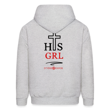 Load image into Gallery viewer, His Girl with DBL logo  Unisex Hoodie - ash 