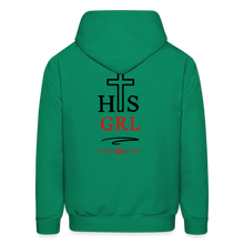 Load image into Gallery viewer, His Girl with DBL logo  Unisex Hoodie - kelly green