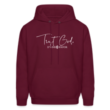 Load image into Gallery viewer, Trust God Men&#39;s Hoodie - burgundy