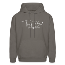 Load image into Gallery viewer, Trust God Men&#39;s Hoodie - asphalt gray