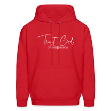 Load image into Gallery viewer, Trust God Men&#39;s Hoodie - red