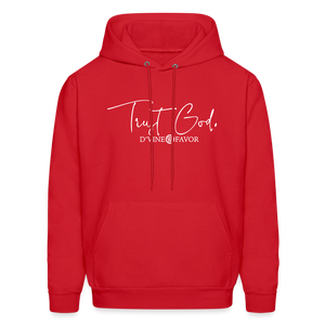 Trust God Men's Hoodie - red