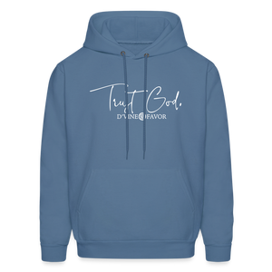 Trust God Men's Hoodie - denim blue