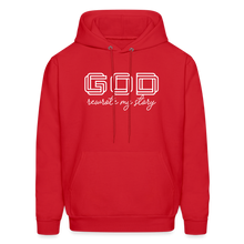 Load image into Gallery viewer, God Rewrote My Story Men&#39;s Hoodie - red