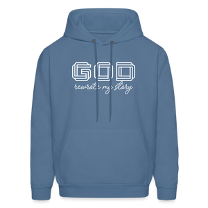 God Rewrote My Story Men's Hoodie - denim blue