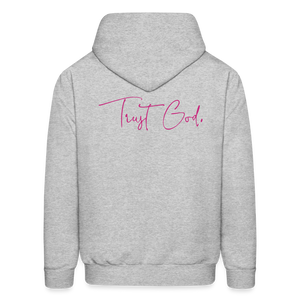 Trust God Unisex Hoodie - heather gray