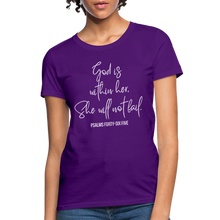 Load image into Gallery viewer, God is Within Her - Women&#39;s T-Shirt - purple