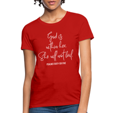 Load image into Gallery viewer, God is Within Her - Women&#39;s T-Shirt - red