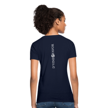 Load image into Gallery viewer, God is Within Her - Women&#39;s T-Shirt - navy