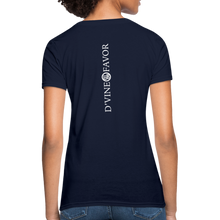 Load image into Gallery viewer, God is Within Her - Women&#39;s T-Shirt - navy