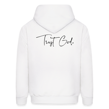 Load image into Gallery viewer, Trust God. Men&#39;s Hoodie - white