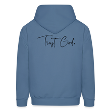 Load image into Gallery viewer, Trust God. Men&#39;s Hoodie - denim blue