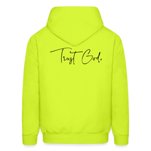 Load image into Gallery viewer, Trust God. Men&#39;s Hoodie - safety green