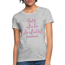 Load image into Gallery viewer, God is Within Her Women&#39;s T-Shirt - heather gray