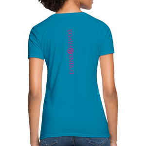 God is Within Her Women's T-Shirt - turquoise