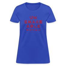 Load image into Gallery viewer, Unshakeable Women - Women&#39;s T-Shirt - royal blue