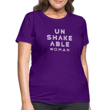 Load image into Gallery viewer, Unshakeable Women - Women&#39;s T-Shirt - purple