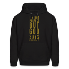 Load image into Gallery viewer, I&#39;m Not Perfect Unisex Hoodie - black