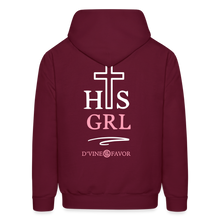 Load image into Gallery viewer, His Girl Unisex Hoodie - burgundy