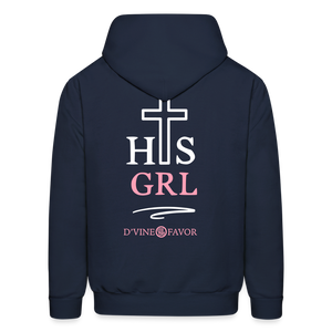 His Girl Unisex Hoodie - navy