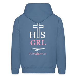 His Girl Unisex Hoodie - denim blue