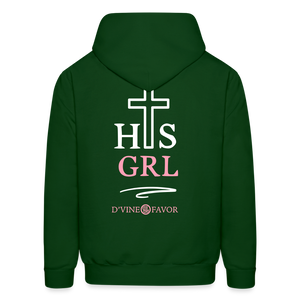 His Girl Unisex Hoodie - forest green