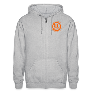 God's Girl -Gildan Heavy Blend Adult Zip Hoodie - heather gray