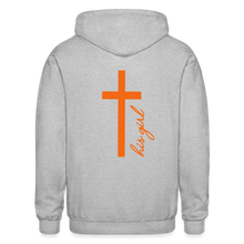 Load image into Gallery viewer, God&#39;s Girl -Gildan Heavy Blend Adult Zip Hoodie - heather gray